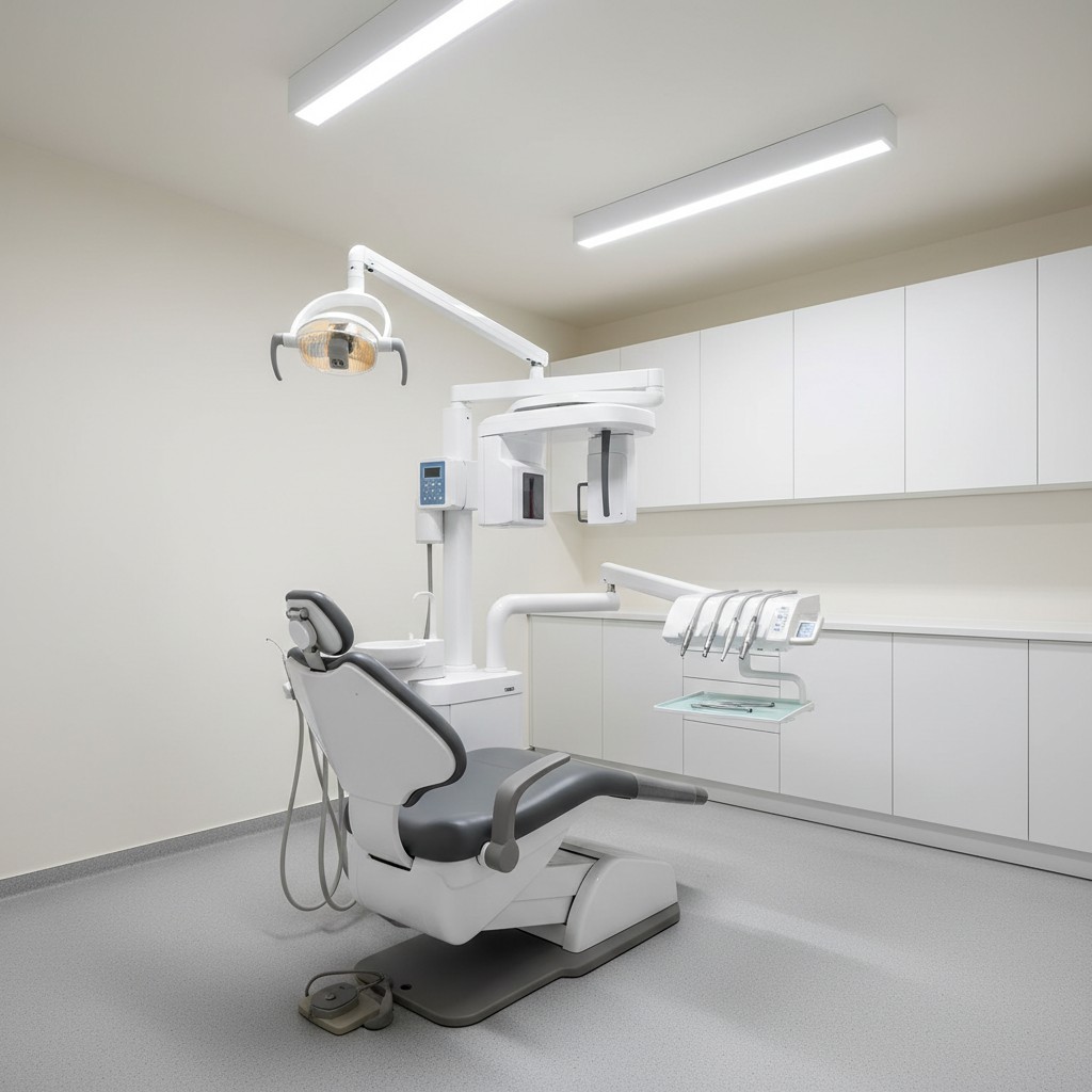 Dental office with panoramic and X-ray machine.